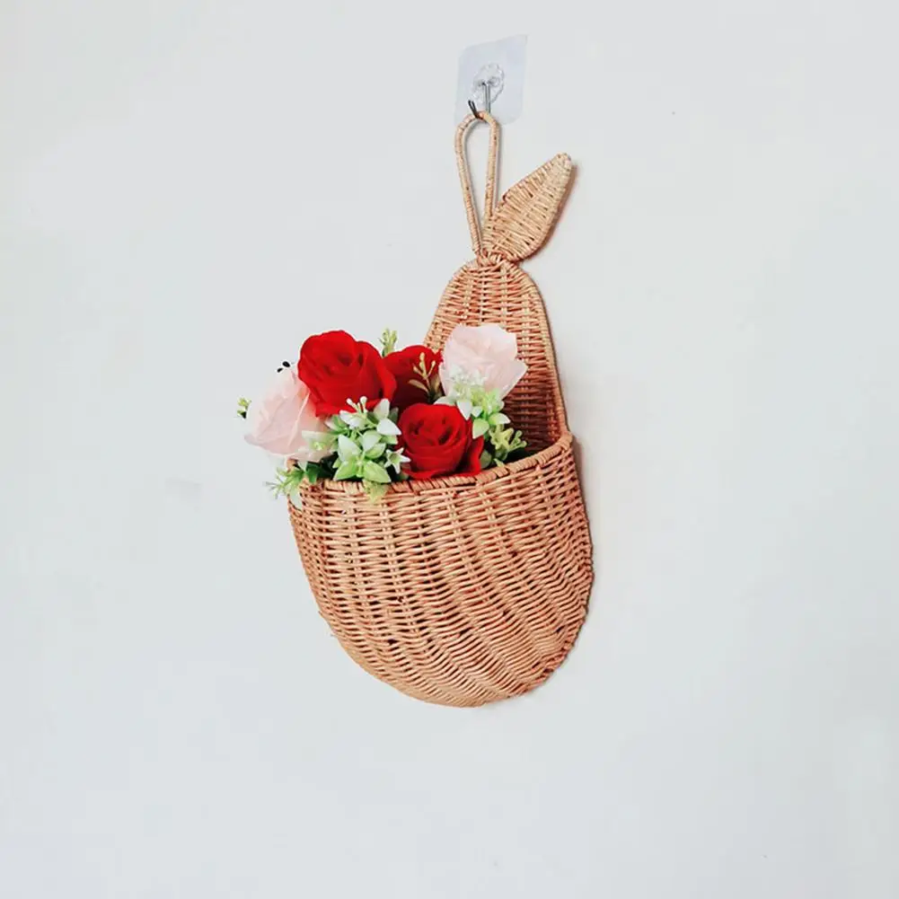 

Rattan Pear Shape Storage Basket Handmade Fruit Organizer Wicker Organizer Baby Room Nursery Decoration