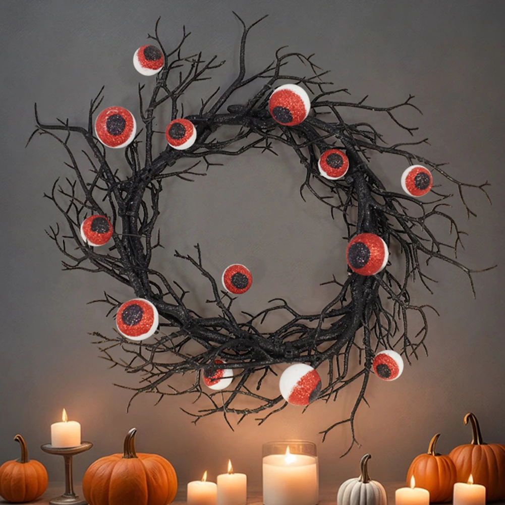 

Dried Branch LED String Lights Halloween Eyeballs Garland Door Wreaths String Light Festival Atmosphere Lamp Party Decoration