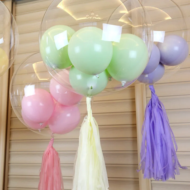 18/20/24/36 дюймов 5 шт. светящиеся прозрачные шары-пузырьки Бобо рождественские