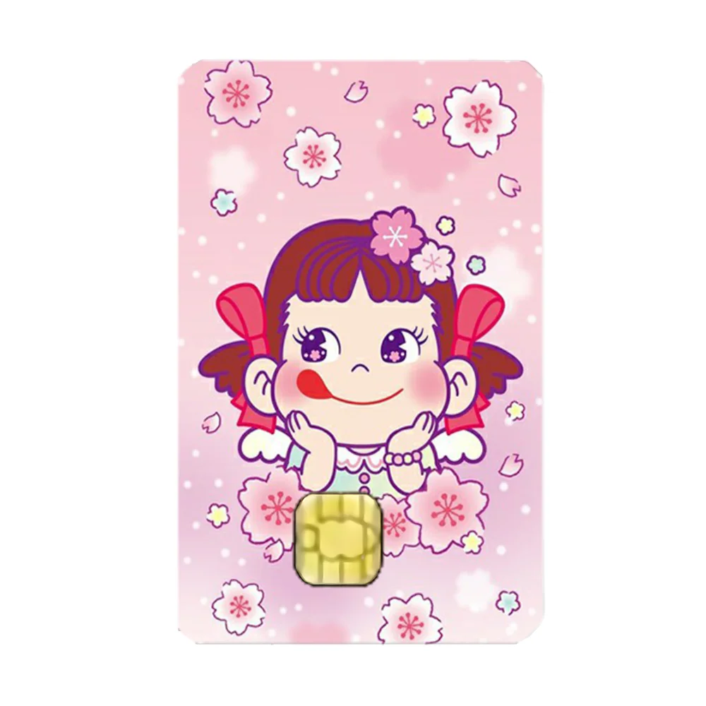 F-Fujiya Milky Peko Chan наклейки мультфильм кредитная карта Visa дебетовая банковская