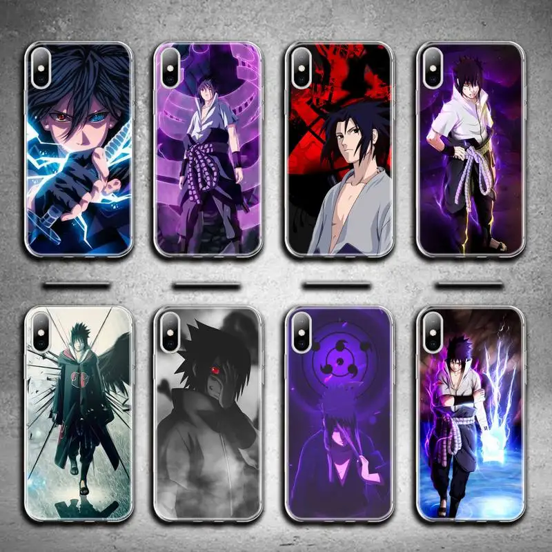

Naruto Uchiha Sasuke Phone Case For iphone 13 12 11 Pro Max Mini XS Max 8 7 Plus X SE 2020 XR Silicone Soft cover