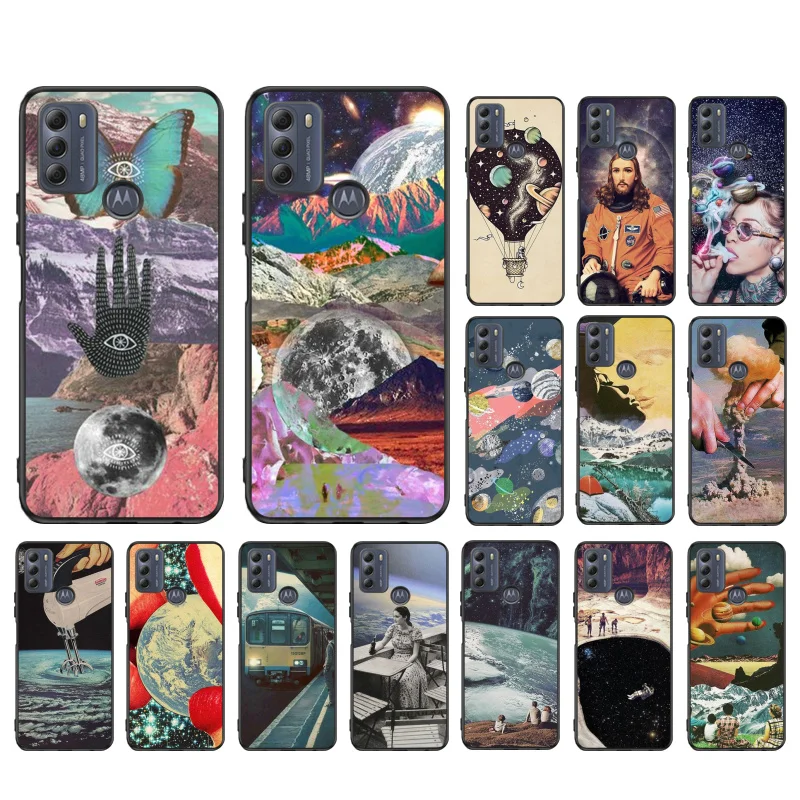 

Trippy Psychedelic Phone Case for Motorola Moto G 5G G50 G60S G100 G Stylus G9 G8 G7 Power G Pure G8 Play G7Plus G60