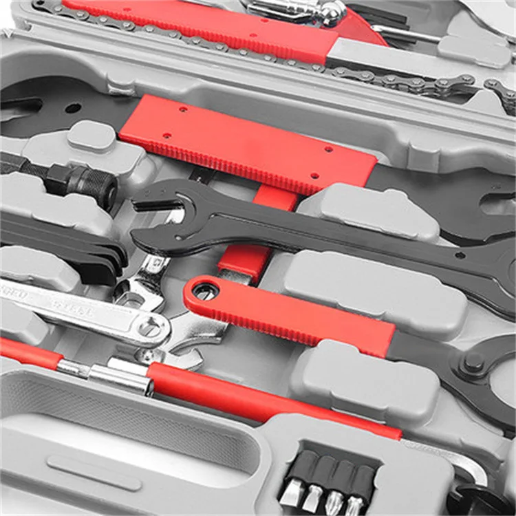 Фото Bike Repair Toolbox FZ044 44-in-1 Multi-Function Complete Tool Kit with Hex Wrench/Tire Lever/Chain Breaker for MTB/Road №4