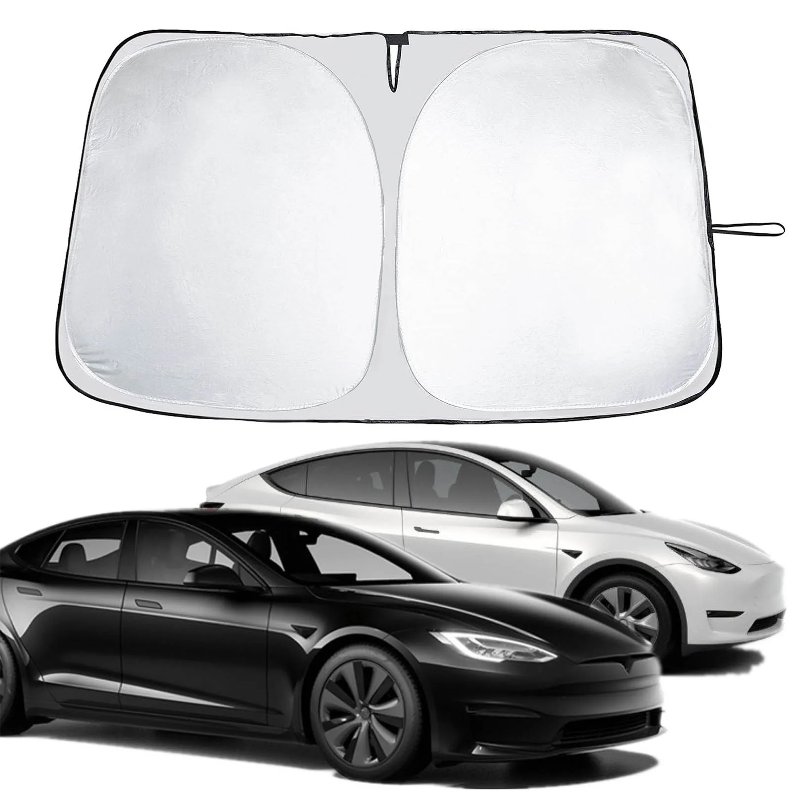 

New Car Windshield Sun Shade Covers Visors Auto Front Window Sunscreen Parasol Coche For Model 3 Y Sunshade Accessories