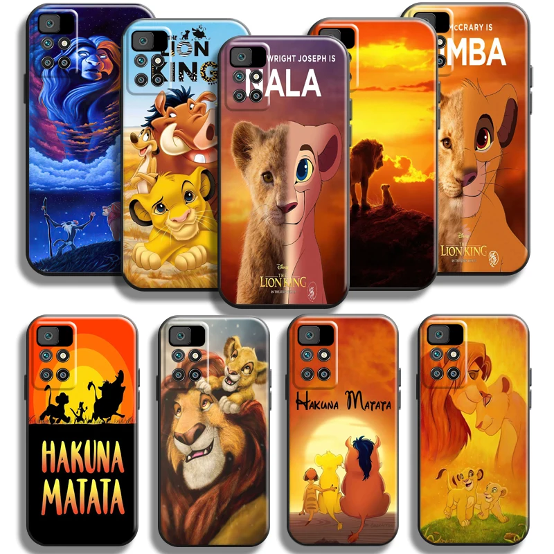 

Disney The Lion King Simba Phone Case For Xiaomi Redmi 10 6.5 Inch Funda Silicone Cover Coque Back Liquid Silicon