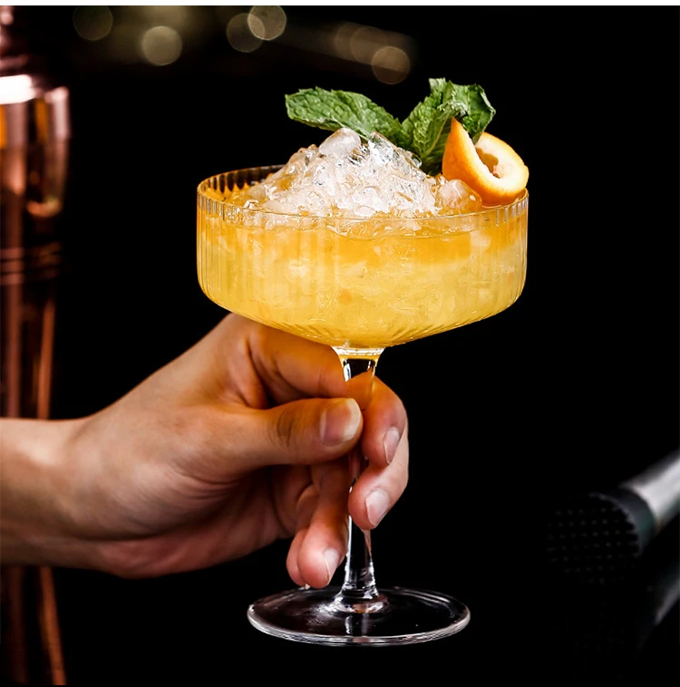 

Minimalism glass party glass club glass Martini drinking cups for wedding pub drink storage tumbler flat wine cocktails glasses