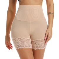 lace safety shorts shapewear women tummy control panties high waist butt lifter body shaper seamless anti chafing underwear