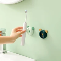 toothbrush holder wall mounted storage rack childrens electric toothbrush stand space saving punch free bathroom accessories