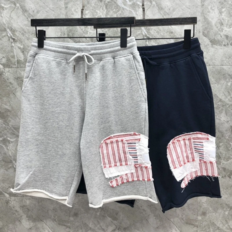 Male Short Summer Patch Design New Daily Pants Men High Quality Beach Shorts Sports Knee Length Fashion Mens Jogger Track Shorts