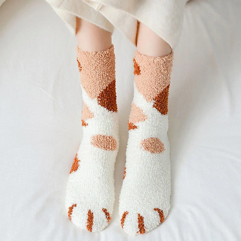 Носки Женские уютные зимние кавайные чулочно-носочные изделия стильные