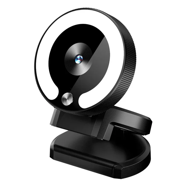 

Q18 2k Webcam with Microphone Ring Light LED autofocus