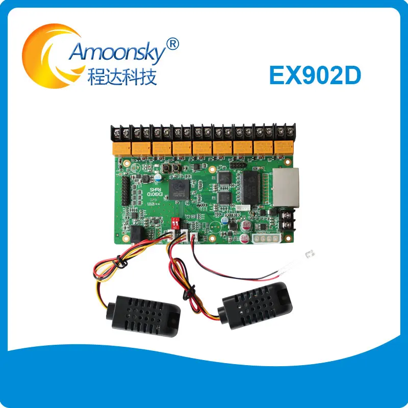 Linsn EX902D LED Multifunction Card Repalce Linsn EX901 Support Temperature Humidity Brightness Sensor