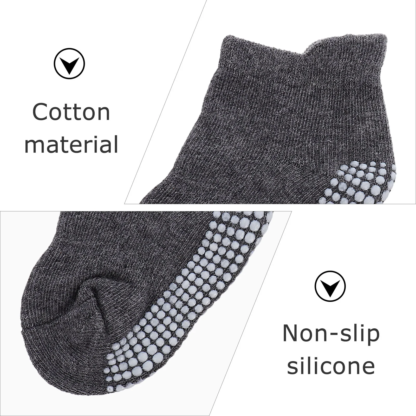 

Носки низкие хлопковые нескользящие, 12,5 × 8,5 см, 6 пар