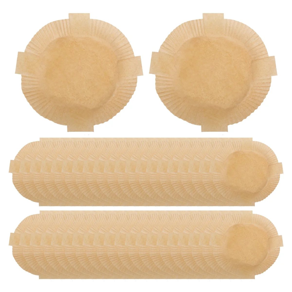 

100Pcs Air Fryer Disposable Paper Liner - 7.9Inch Square Non-Stick Parchment Paper Liners, Oil-Proof