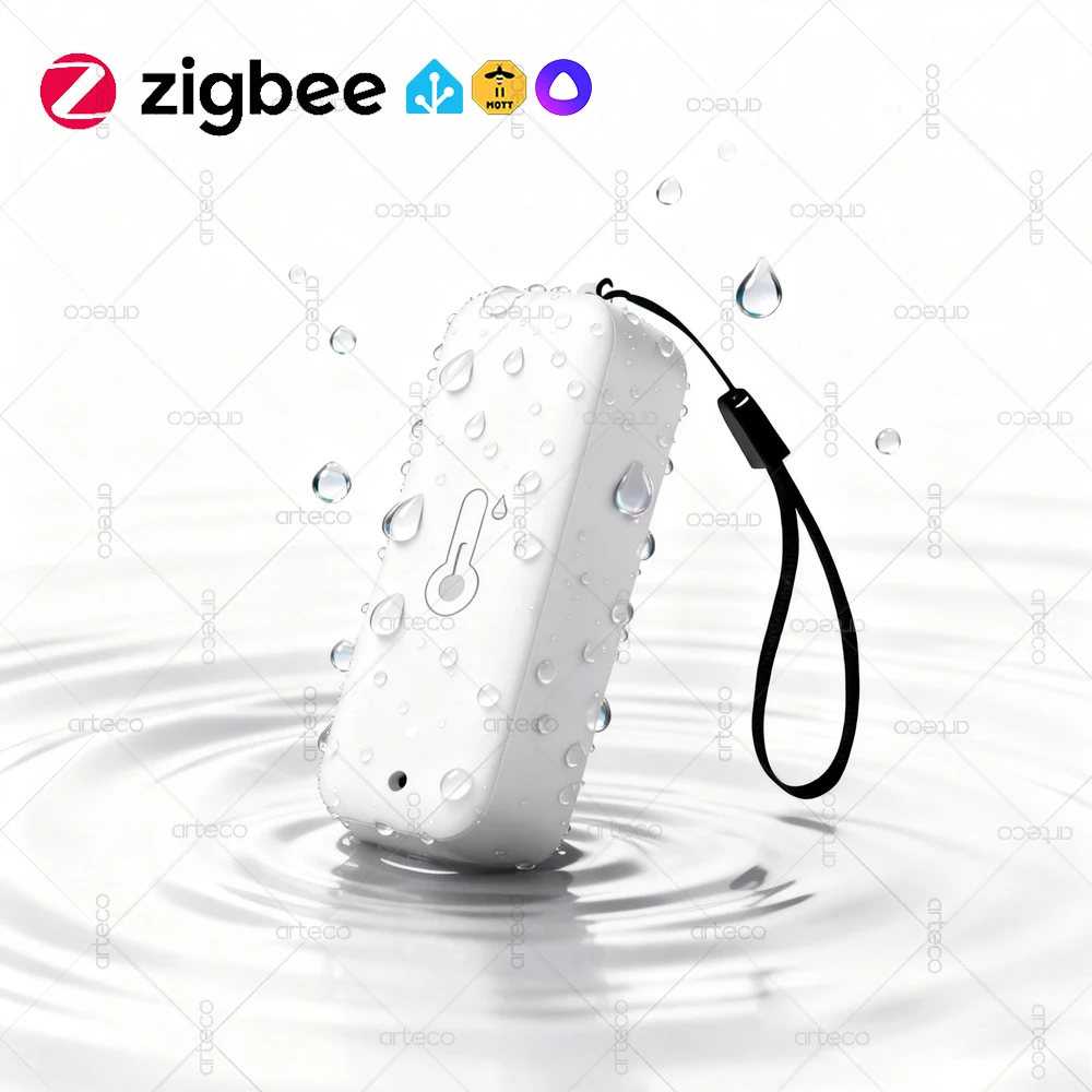 

Водонепроницаемый Датчик Температуры И Влажности Zigbee IP65 С Удаленным Мониторингом Через Приложение