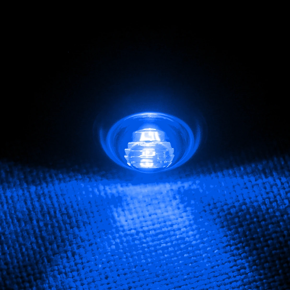 10 шт. Голубые Круглые боковые мини-маркеры для автомобиля грузовика прицепа