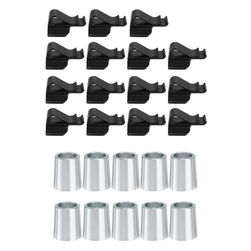 

15Pcs Golf Bag Clip On Putter Clamp Holder Putting Organizer Club Ball Marker With 10 Pack .355 Golf Tip Metal Ferrules