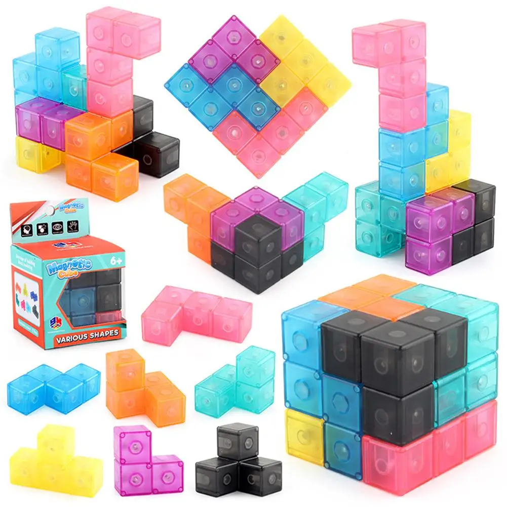 

Magnetic Magic Cube Three Dimension 3x3x3 Fast Smooth Turning Puzzle Speed Cube Three Layers Brain Teaser Educational Toys