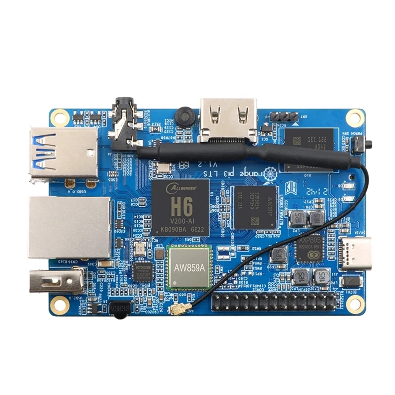 Development Board Orange Pi 3 LTS 2GB H6 Soc WIFI+BT5.0 AW859A Gigabit Ethernet 85DD