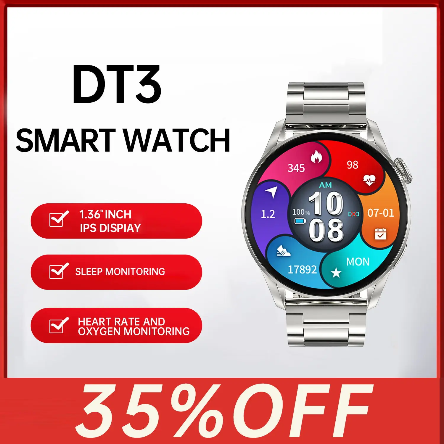 

DT3 DT NO.I Message Notification Magic Reloj Smart Watch P22 Y68 D20 T500plus Series 6 Smartwatch