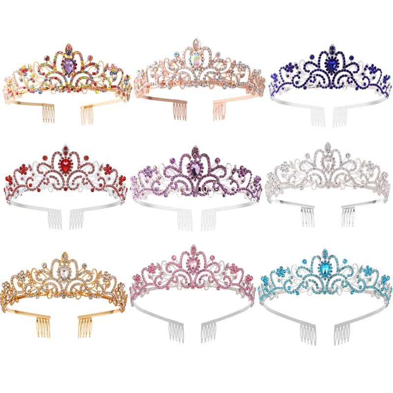 Fashion Bridal Tiaras Simple High-End Headdress Alloy Bride Leaf flower Headband Crown Headband Crown Headdress Gift Jewelry