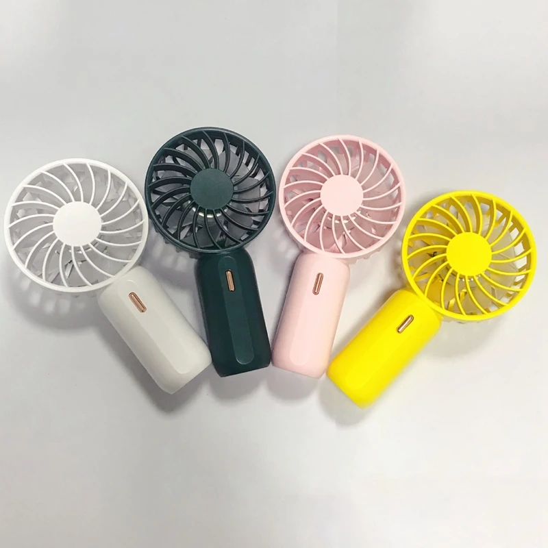 

Portable Fan With LED Light USB Rechargeable Mini Air Cooler Fan For Home Office