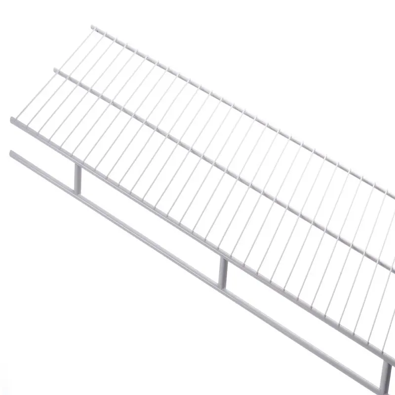 

4' x 12" White Steel Wardrobe Shelf Kit. 4 Sq. feet of added storage. Holds up to 10lbs.