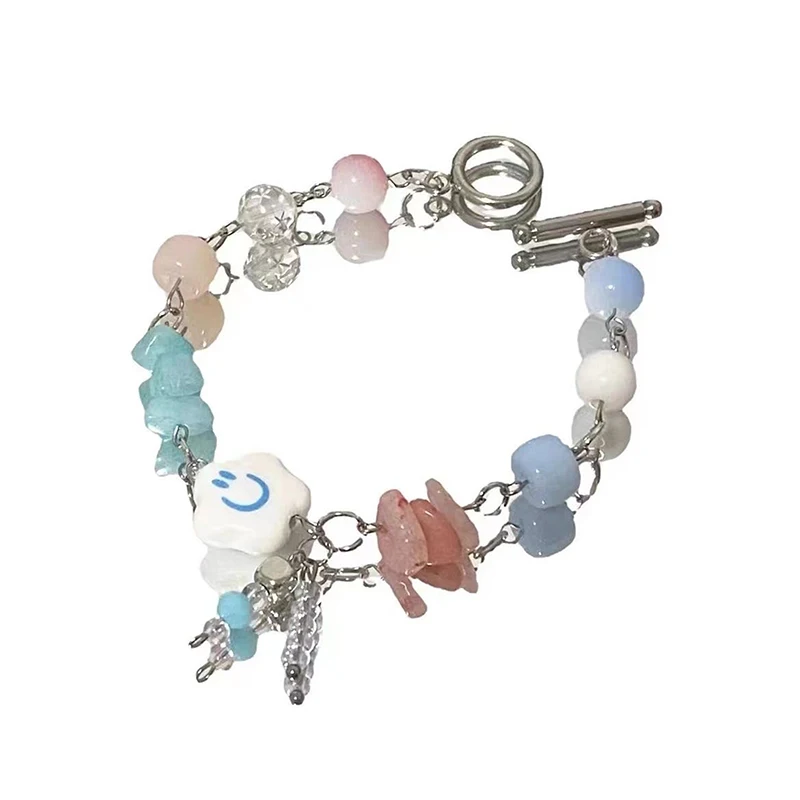 Женский браслет Y2k с бусинами в виде синего облака модный нишевой стиле Instagram