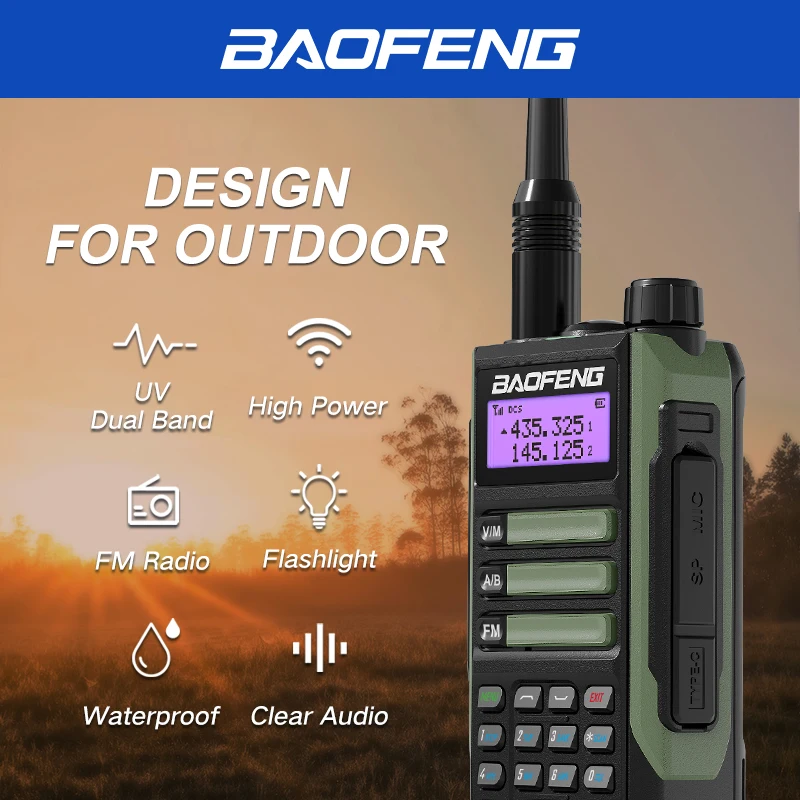 Портативная рация BaoFeng UV-16 Pro Mate True10W высокая мощность Type-C зарядное устройство