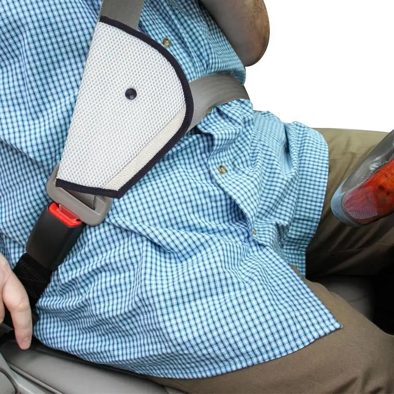 

Seat Belt Adjusters Breathable Child Seat Belt Adjuster With Elastic Sponge Soft Adjustable Children Safety Belt Fixer Triangle