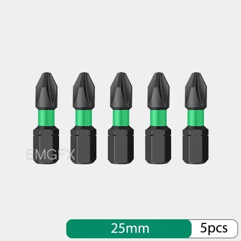 

Набор отверток PH2, 5 шт., специальная крестовая ударная головка, магнитная легированная сталь, шестигранная твердость, ручной инструмент 25/90 мм