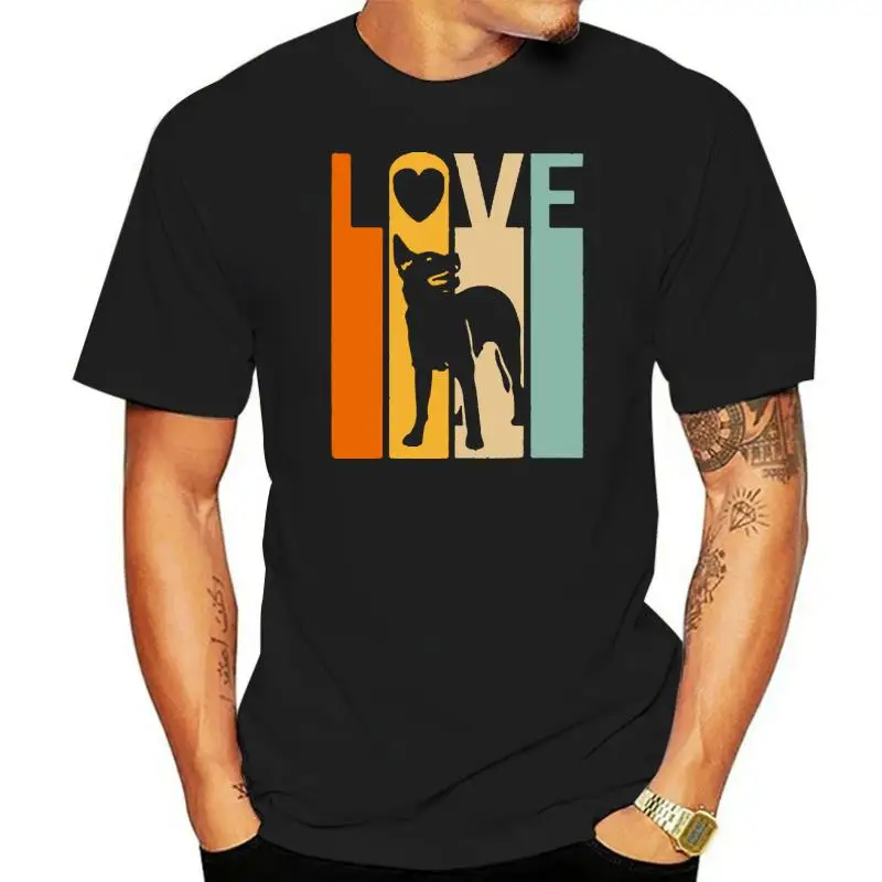 

Proud Love Australian Cattle Dog Vintage TShirt Lover Fathers Day New Fashion Men'S High Quality Tees Casual T-Shirt Harajuku