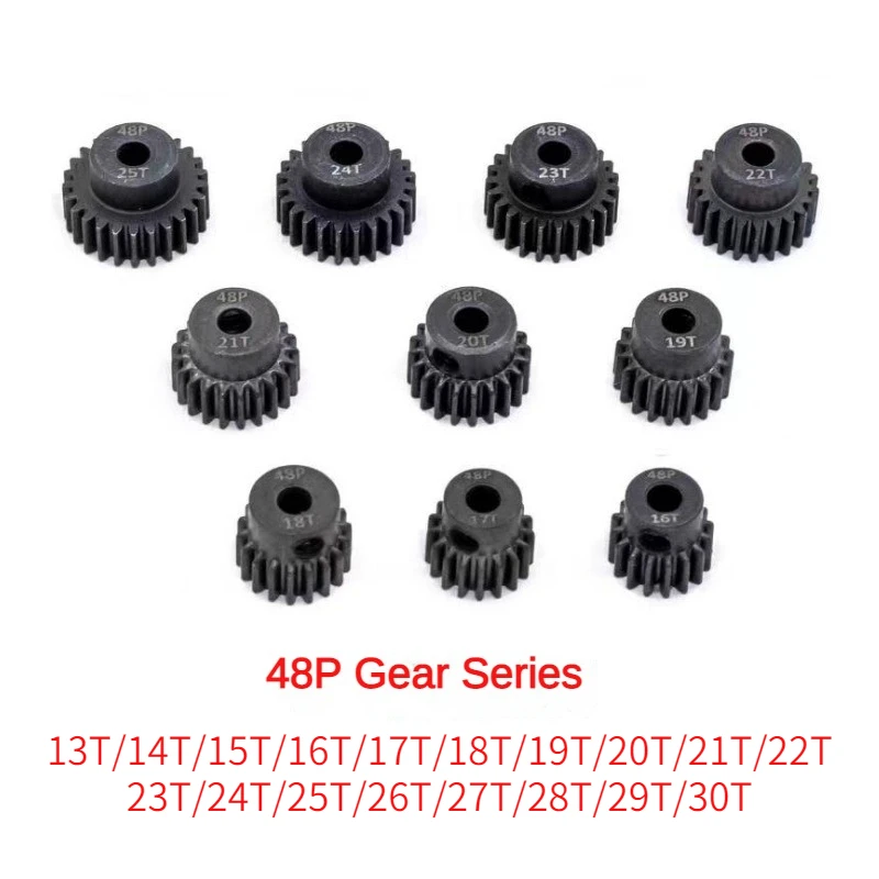 48P 3,175 мм стальные шестерни 13T-14T-15T-16T-17T-18T-19T-20T-21T-22T-23T 24T-25T-26T-27T-28T-29T-30T Шестерня двигателя
