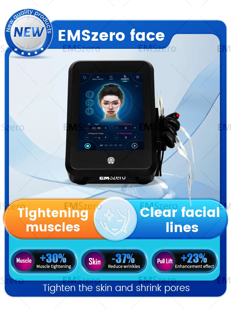 EMSZERO Pro Удаление морщин Антивозрастной микротоковый лифтинг лица Подтяжка кожи