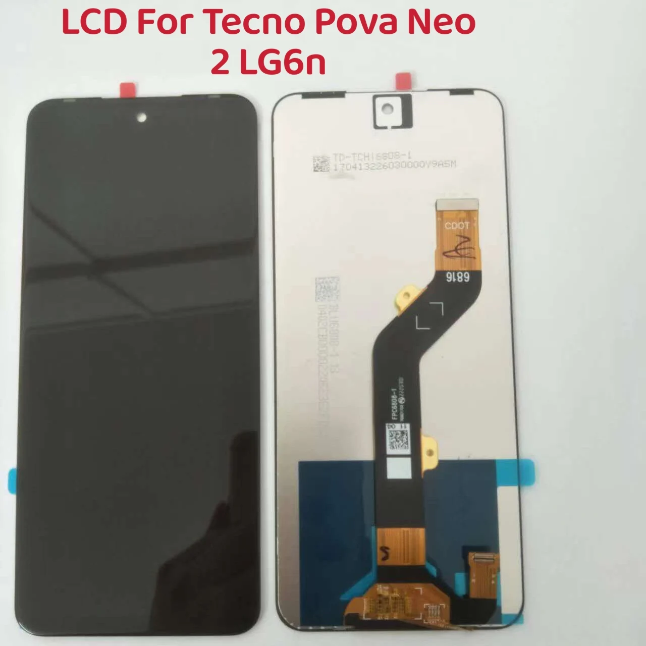 

Wholesale 10 PCS/Lot Original 6.82" Display For Tecno Pova NEO 2 LG6n LCD Display With Touch Screen Digitizer Full Assembly Part