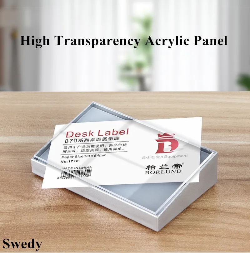 Акриловый держатель знаков 90x54 мм настольные знаки с цифрами стенд для