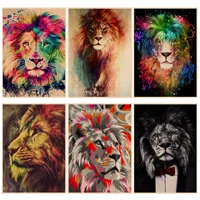 abstract lion good quality prints and posters kraft paper prints and posters stickers wall painting