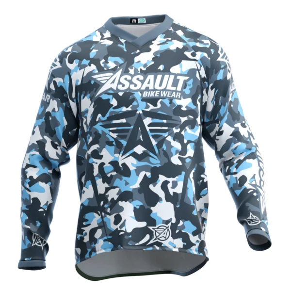 

Assault Bike Wear Team Enduro Motorcycle Mtb Jersey Dh Bmx Dirt Moto Motocross Jersey Breathable Speed Downhill Cycling Shirt