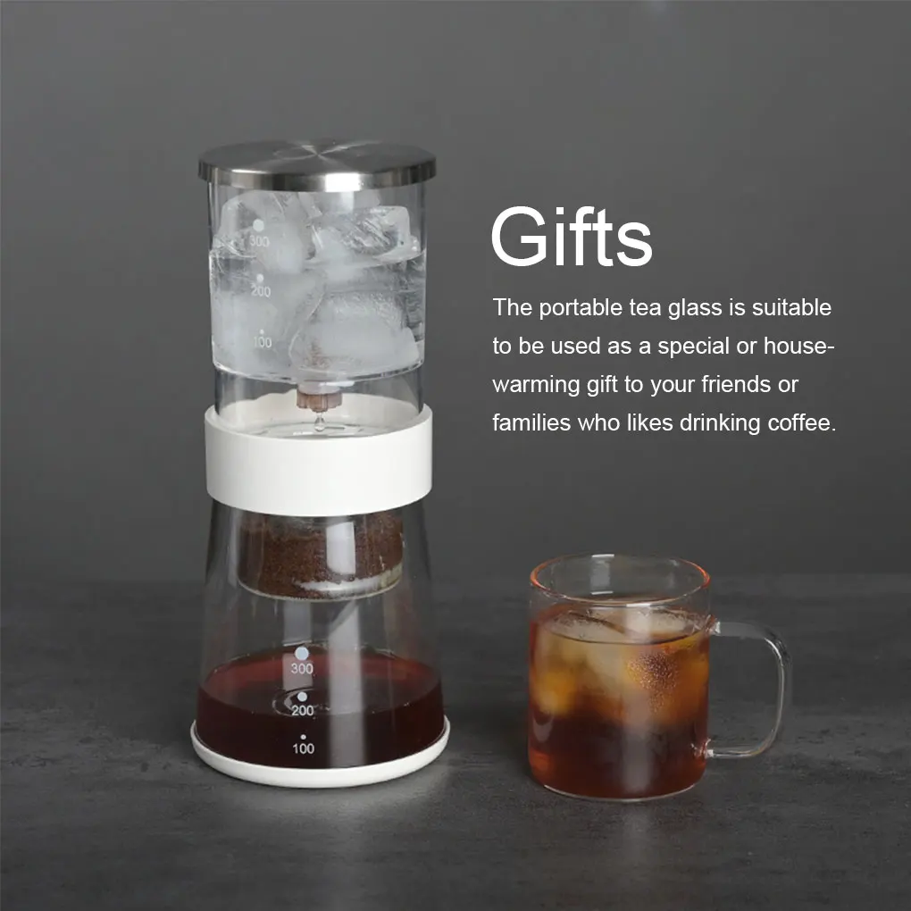 

Coffee Maker Bottle Kettle Detachable Glass Tea Drinking Making Teapot Drinkware Present Supply Household Office