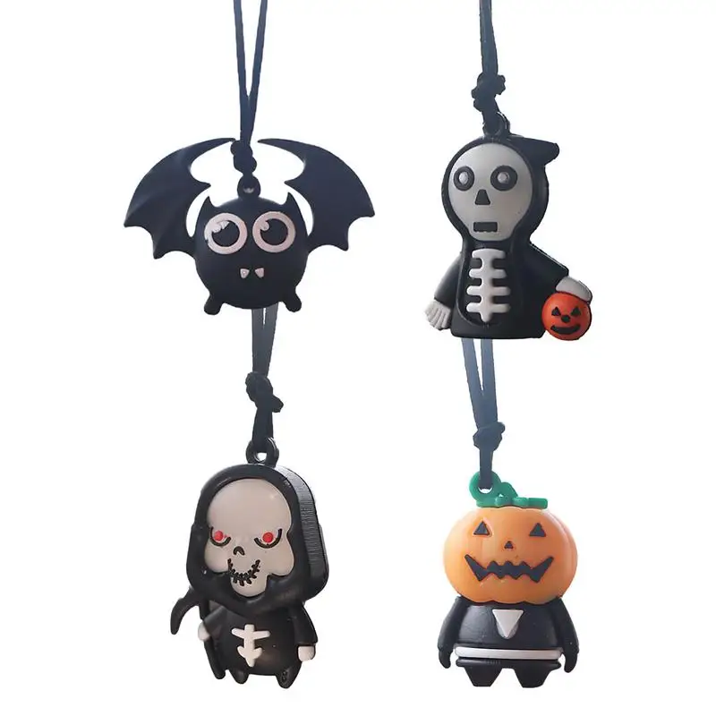 

Маленькая подвеска в виде черепа на Хэллоуин, забавное Автомобильное Зеркало, подвесные аксессуары, призрак, фестиваль, ужас, аксессуары для интерьера автомобиля для дома