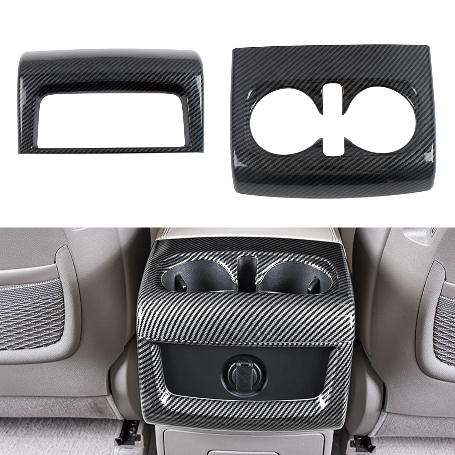 

Fit For Kia Carnival 2021 2022 Car Accessories ABS Plastic Rear Armrest Air Vent Outlet Cover 2pcs