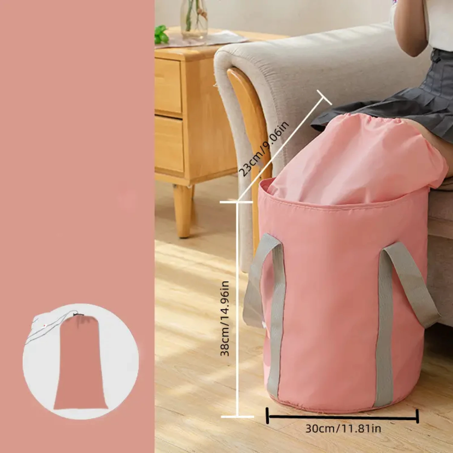 Портативное и складное ведро для ванны ног путешествий кемпинга на открытом