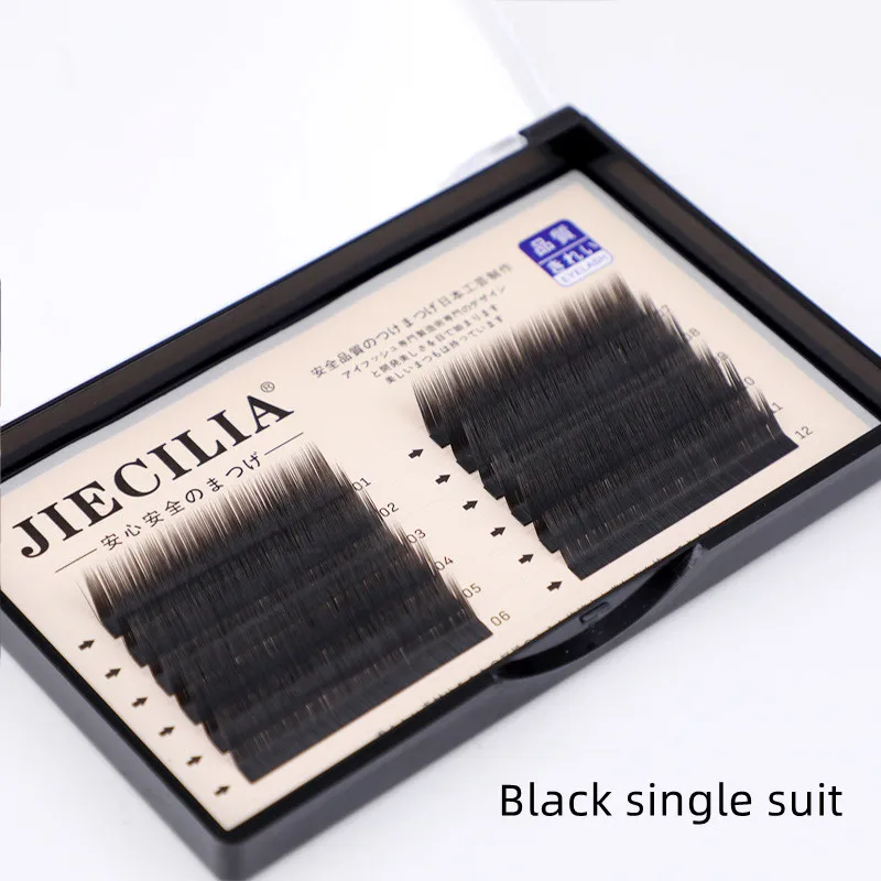 

New 8mm To 12mm L-shaped Single Air Grafted Lashes Exclusive To Eyelash Shops Eyelashes Extend Wholesale Free Shipping Extension