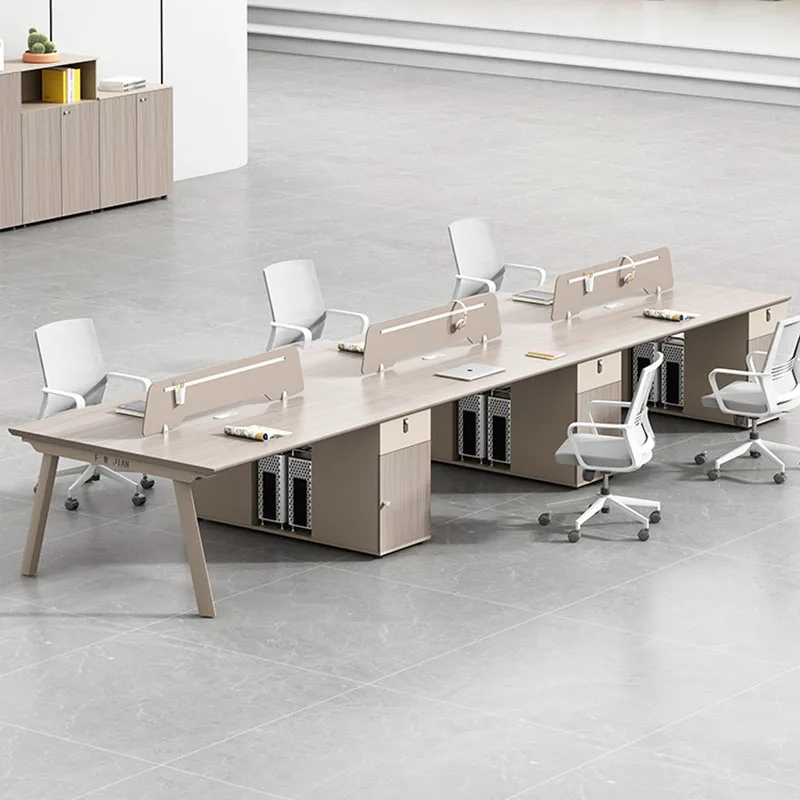 Ящики офисный стол угловой монитор для ноутбука Рабочий процесс рабочая мебель