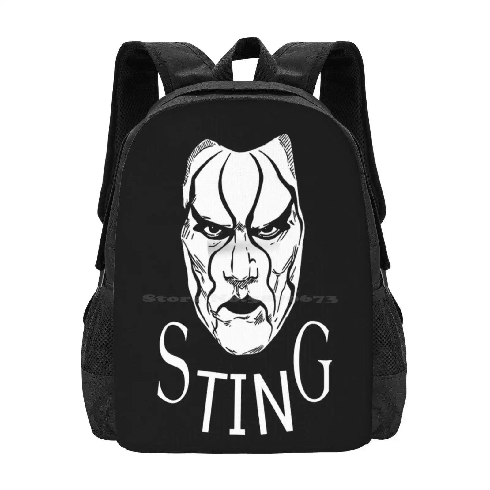 

Stinger Splash Art Pattern Design Bagpack School Bags Wwf Stinger Splash Pro Wrestler Wrestling Tna Face Art Scorpion Death