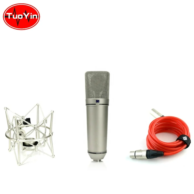 

U87 Microphone Professional Condenser Studio For Computer Live Vocal Podcast Sound Card Recording