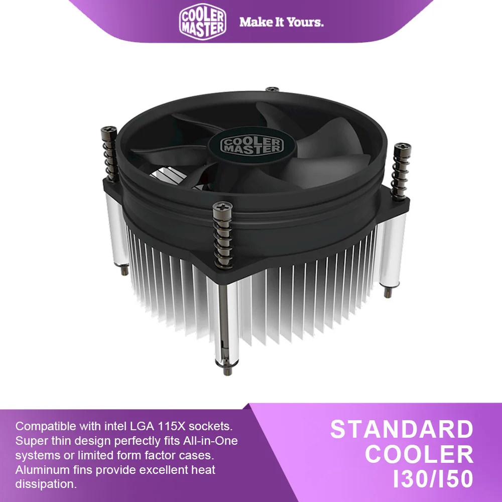 Master 92mm Cpu Standard Cooler Computer Fan Cpu Air Cooler For Intel Lga1200/1151/1150/1155/1156 Fans & Cooling I30/i50