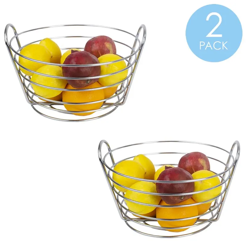 

"Exquisitely Plated Chrome Satin Collection Fruit Basket – A Fruitful Treat for Your Loved Ones That's Sure to Impress".