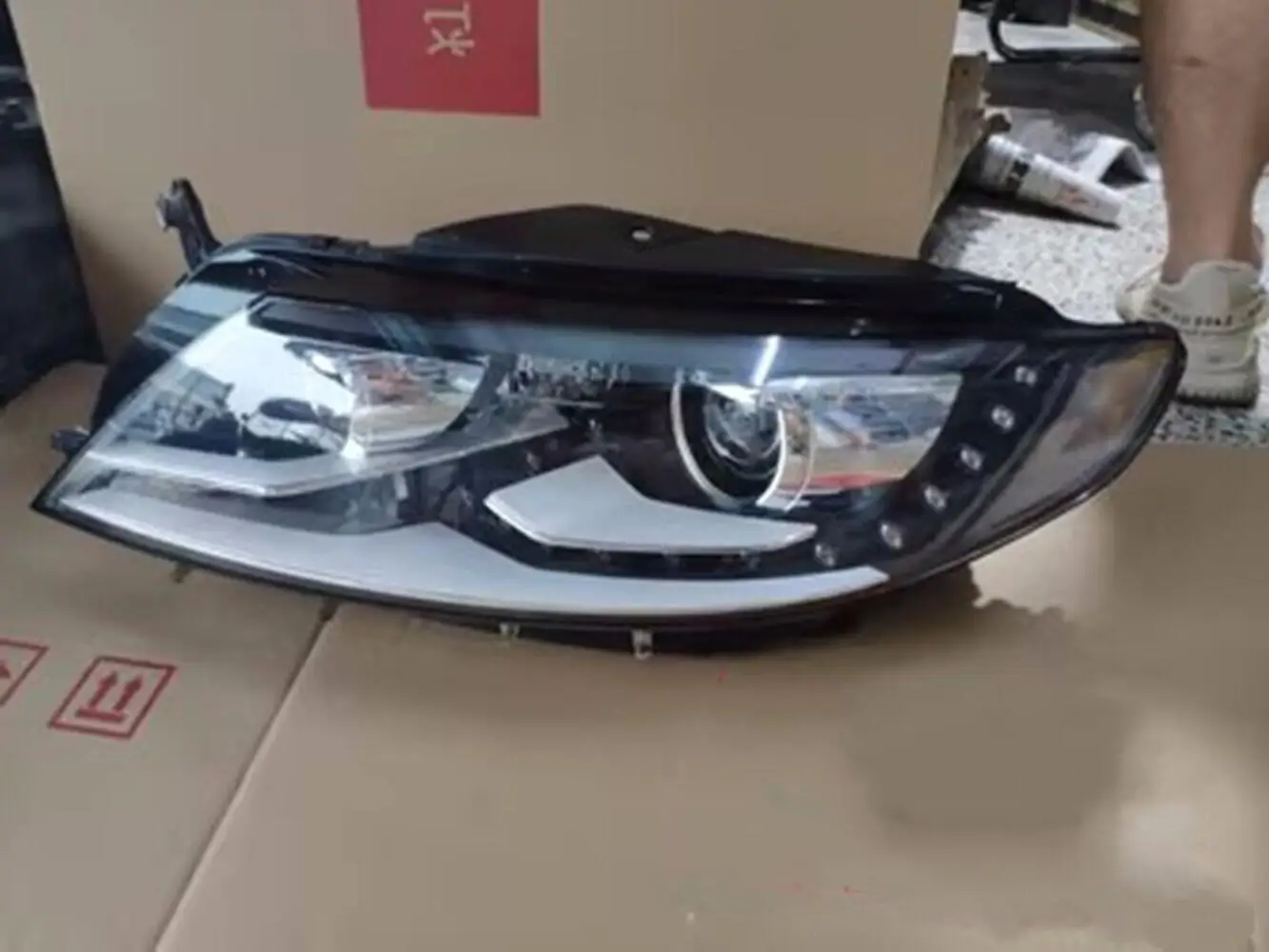 Автомобильная фара в сборе для Volkswagen vw cc R36 светодиодная ксеноновая лампа HID с AFS DRL