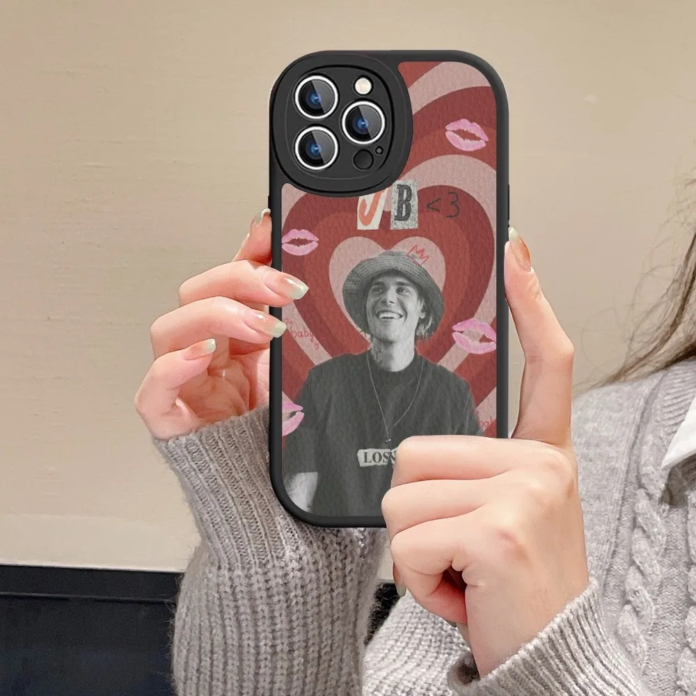 Fashion J-Justin B-Bieber Etui na telefon z twardej skóry do iPhone 14 13 12 Mini 11 Pro Max Xs X Xr 7 8 Plus Fundas